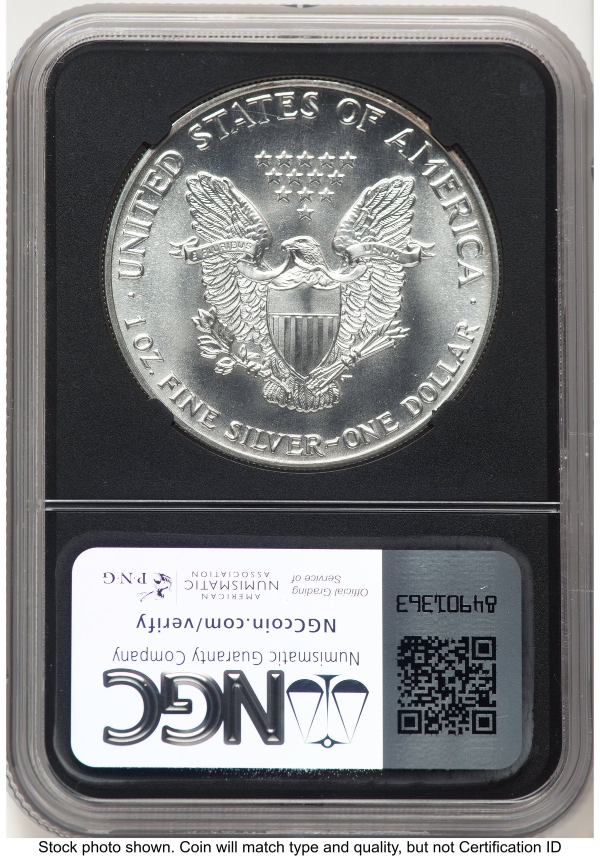 1987 Silver Eagle Anna Cabral NGC MS70