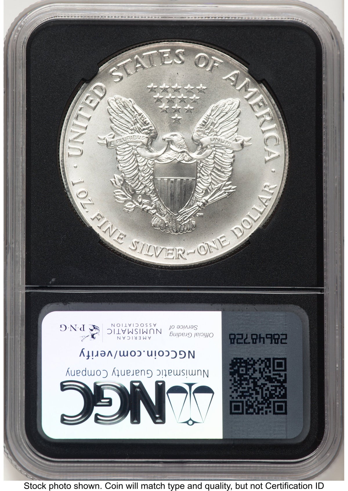 1991 Silver Eagle Anna Cabral NGC MS70