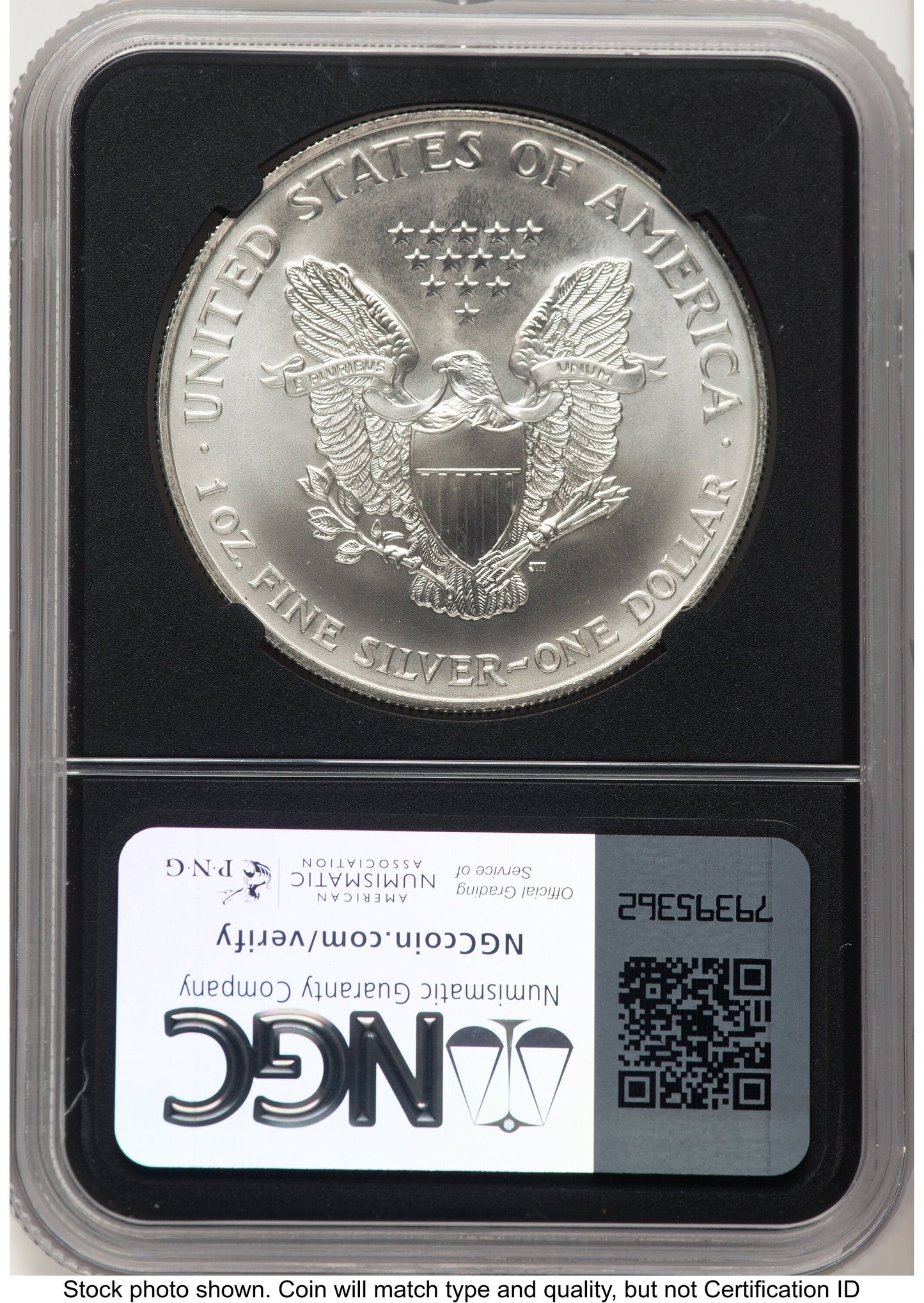 1998 Silver Eagle Anna Cabral NGC MS70