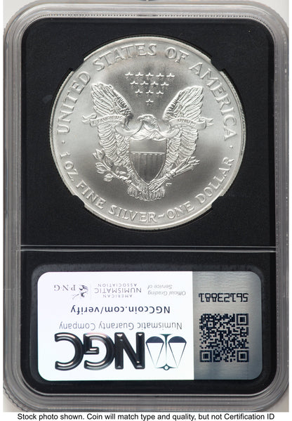2001 Silver Eagle Anna Cabral NGC MS70