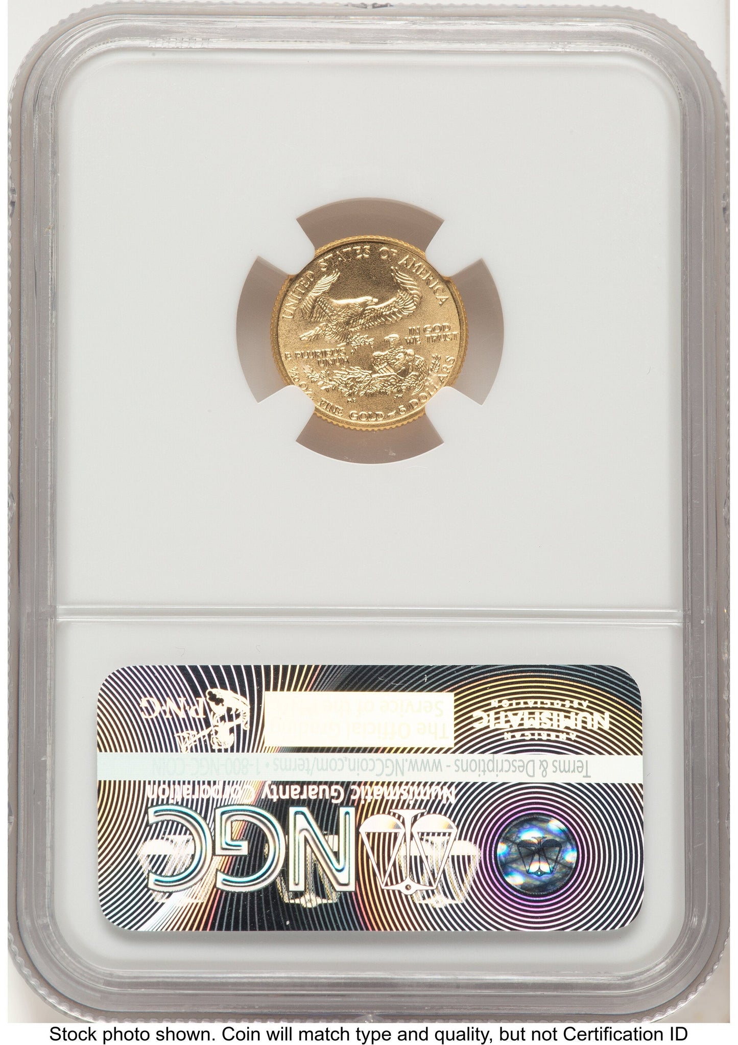 1994 Gold Eagle 1/10 oz Brown Label NGC MS70