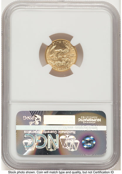1994 Gold Eagle 1/10 oz Brown Label NGC MS70