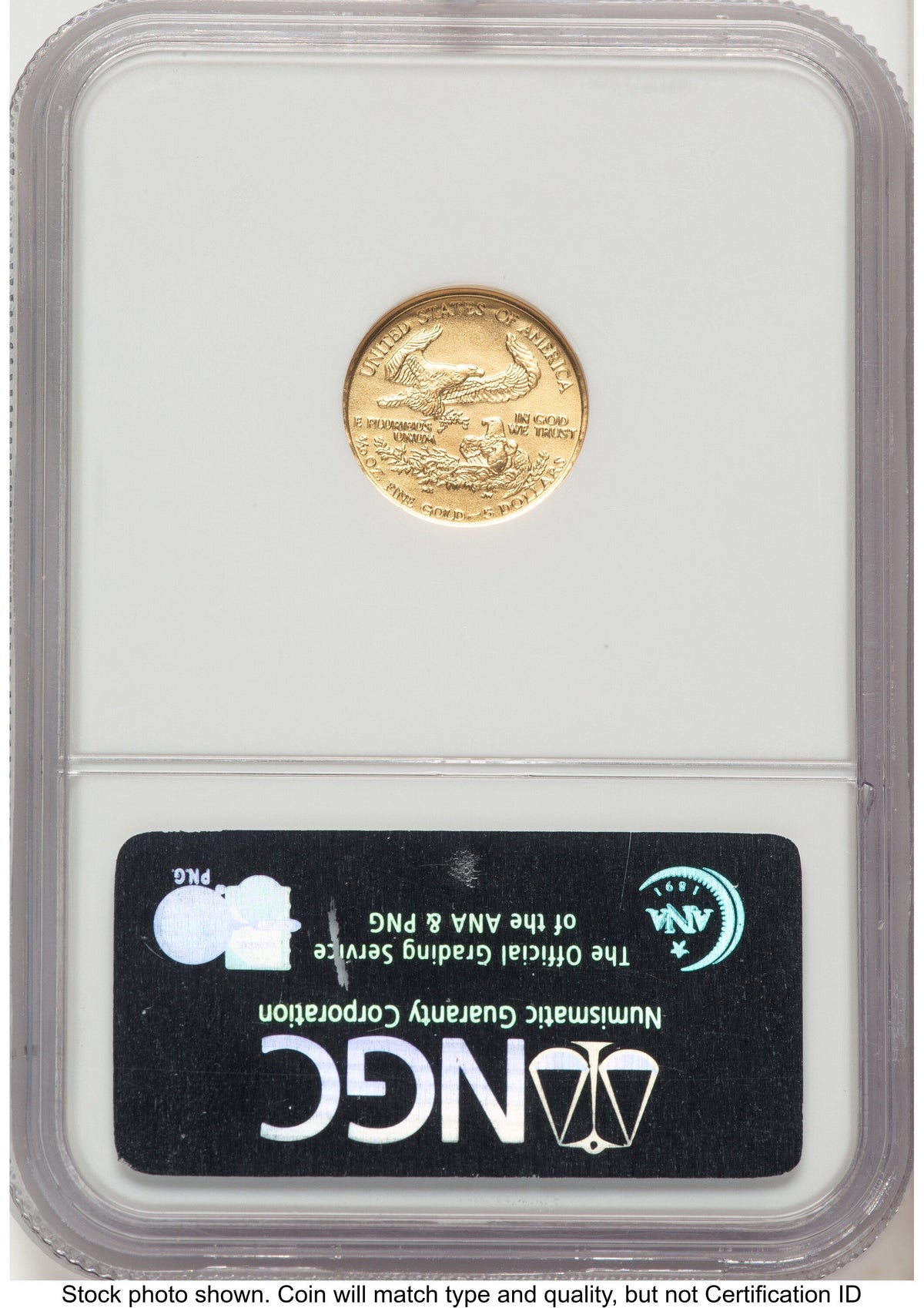 1987 Gold Eagle 1/10 oz Brown Label NGC MS70