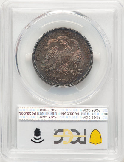 1870 50C CAC Seated Half Dollar PCGS MS65+