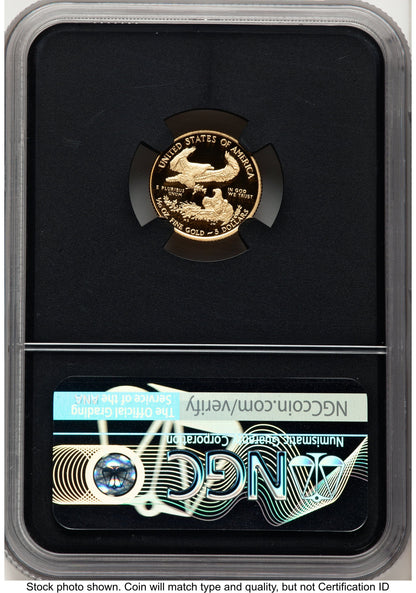 2011-W Proof Gold Eagle 1/10 oz Miles Standish NGC PF70