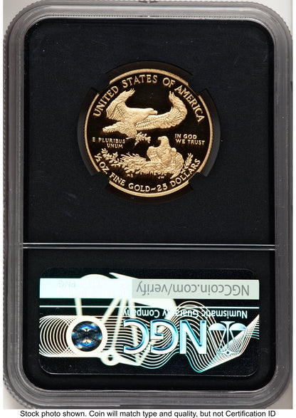2011-W Proof Gold Eagle 1/2 oz Miles Standish NGC PF70