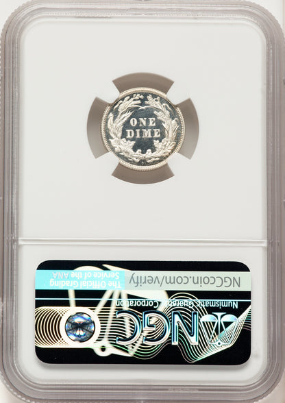 1898 10C Proof Barber Dime NGC PR67