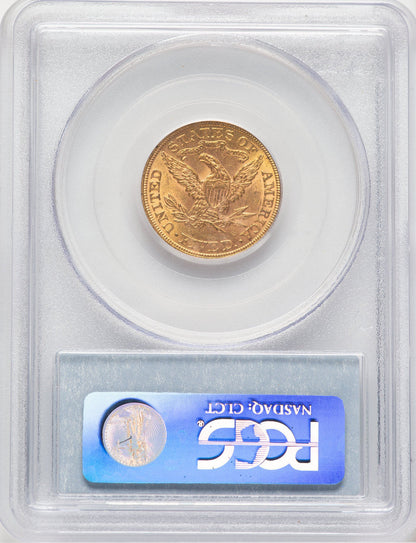 1900 $5 CAC Liberty Half Eagle PCGS MS63