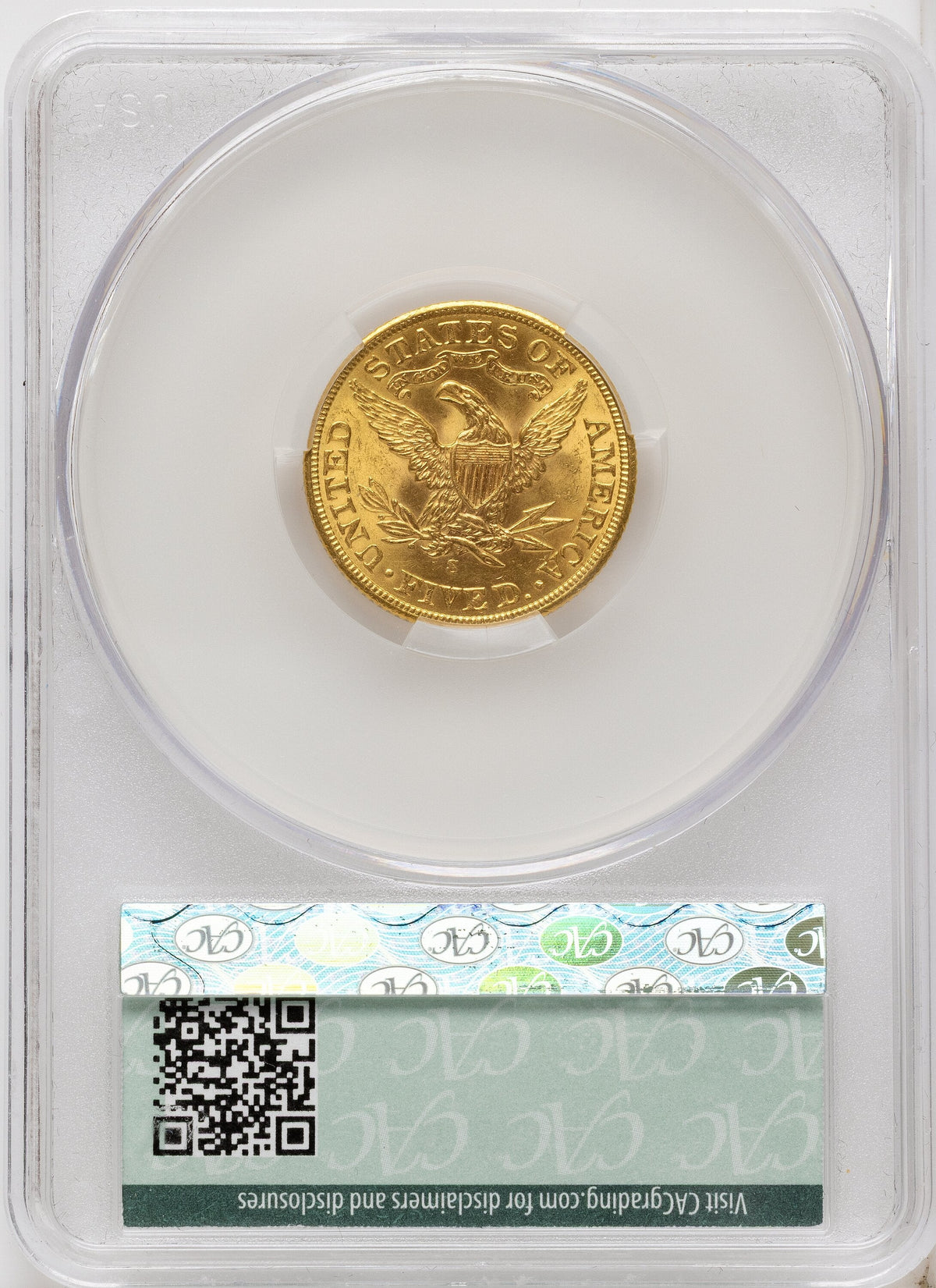 1901-S $5 Liberty Half Eagle CACG MS64