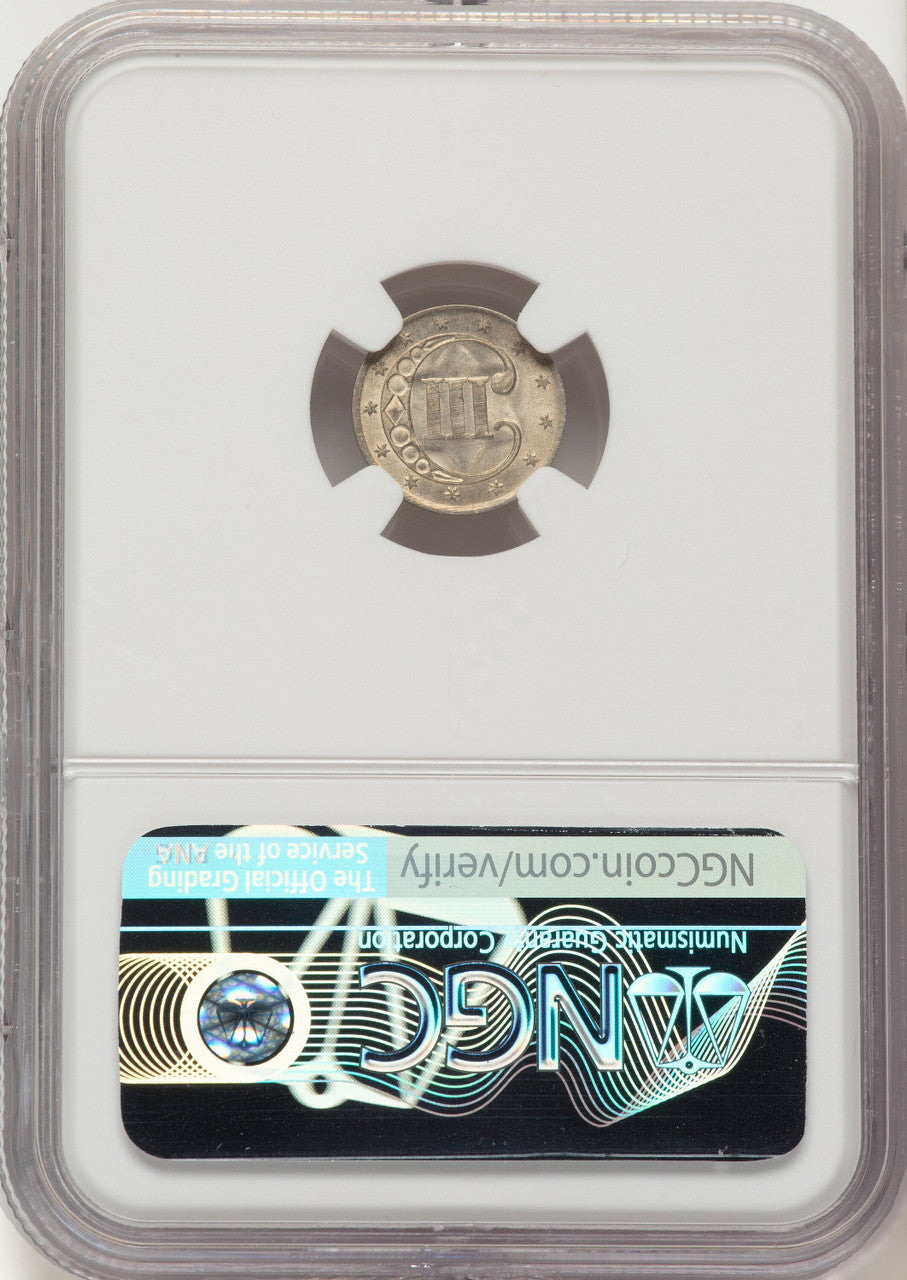 1851 3CS Three Cent Silver NGC MS66