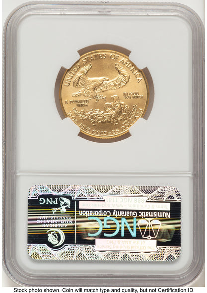 1988 Gold Eagle 1/2 oz Brown Label NGC MS70