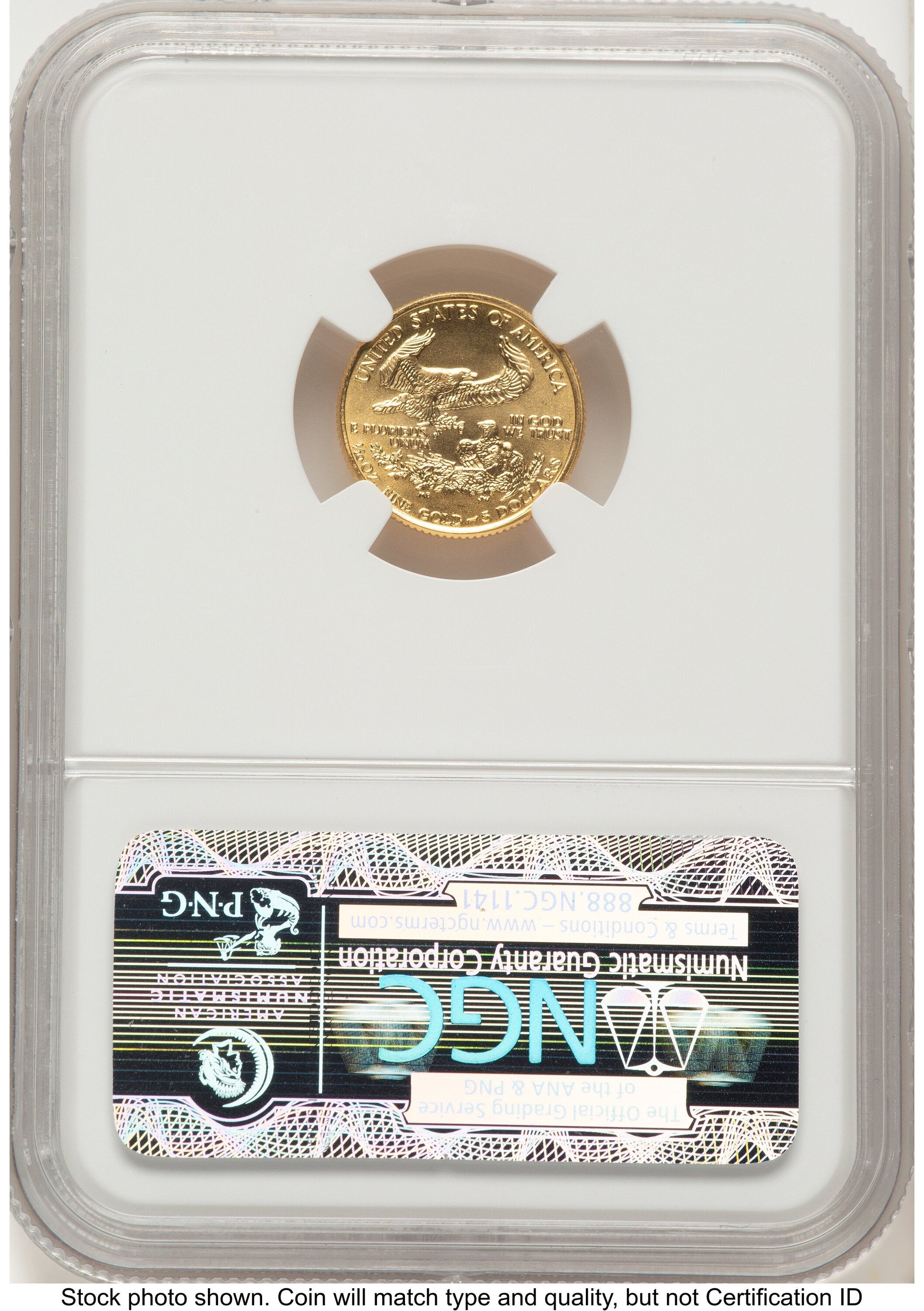 1993 Gold Eagle 1/10 oz Brown Label NGC MS70