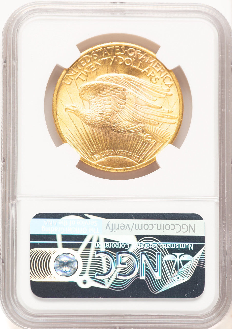 1924 $20 Saint Saint-Gaudens Double Eagle NGC MS66+