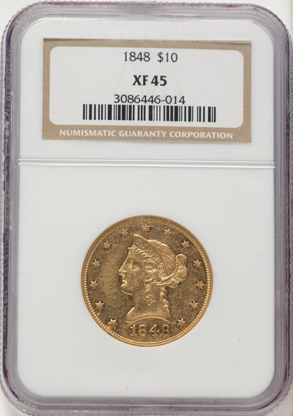 1848 $10 Liberty Eagle NGC XF45