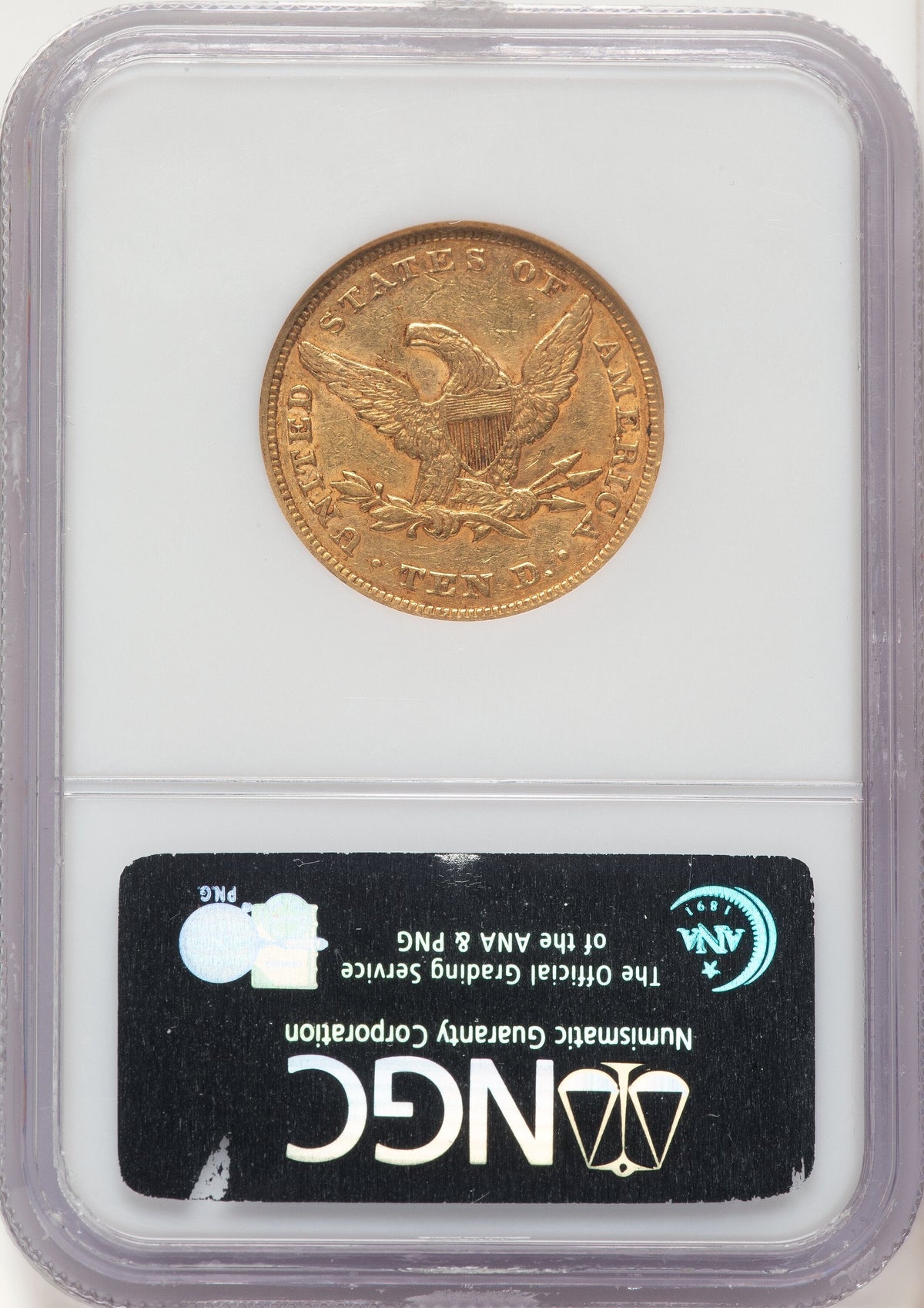 1854 $10 Liberty Eagle NGC AU55
