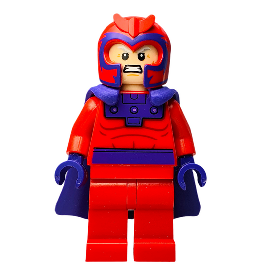 Magneto - Red Outfit, Flexible Rubber Cape, sh0997 - Marvel Minifigure