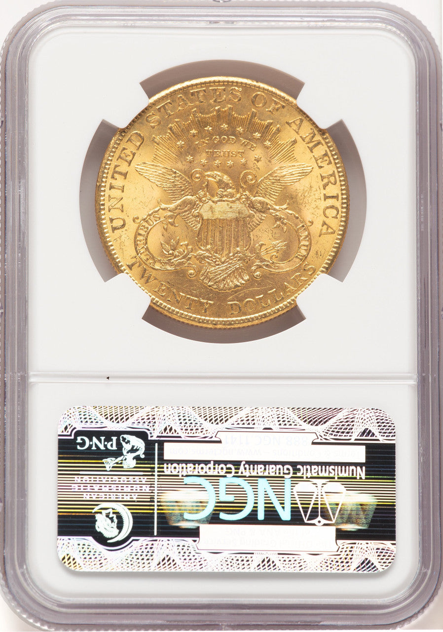 1907 $20 Liberty CAC Liberty Double Eagle NGC MS63