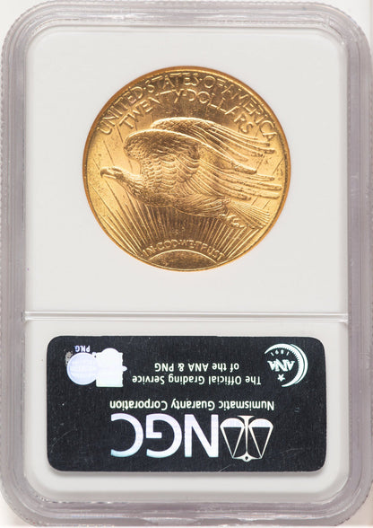 1928 $20 CAC Saint-Gaudens Double Eagle NGC MS63