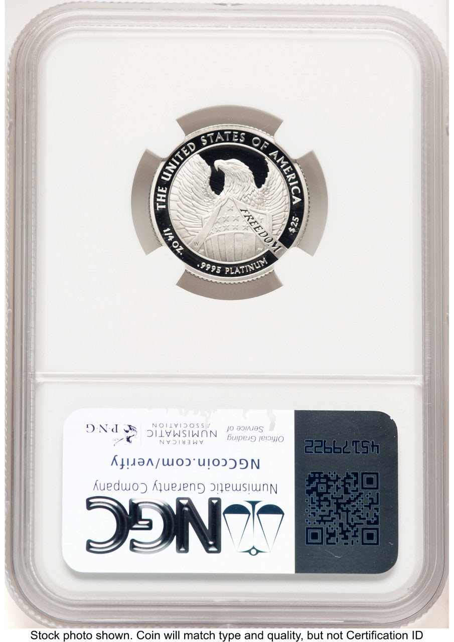 2007-W Proof Platinum Eagle 1/4 oz Brown Label NGC PF70 (780249121)