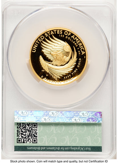 2025-W G$100 American Liberty High Relief Advanced Delivery Ron Drzewucki CACG PR70