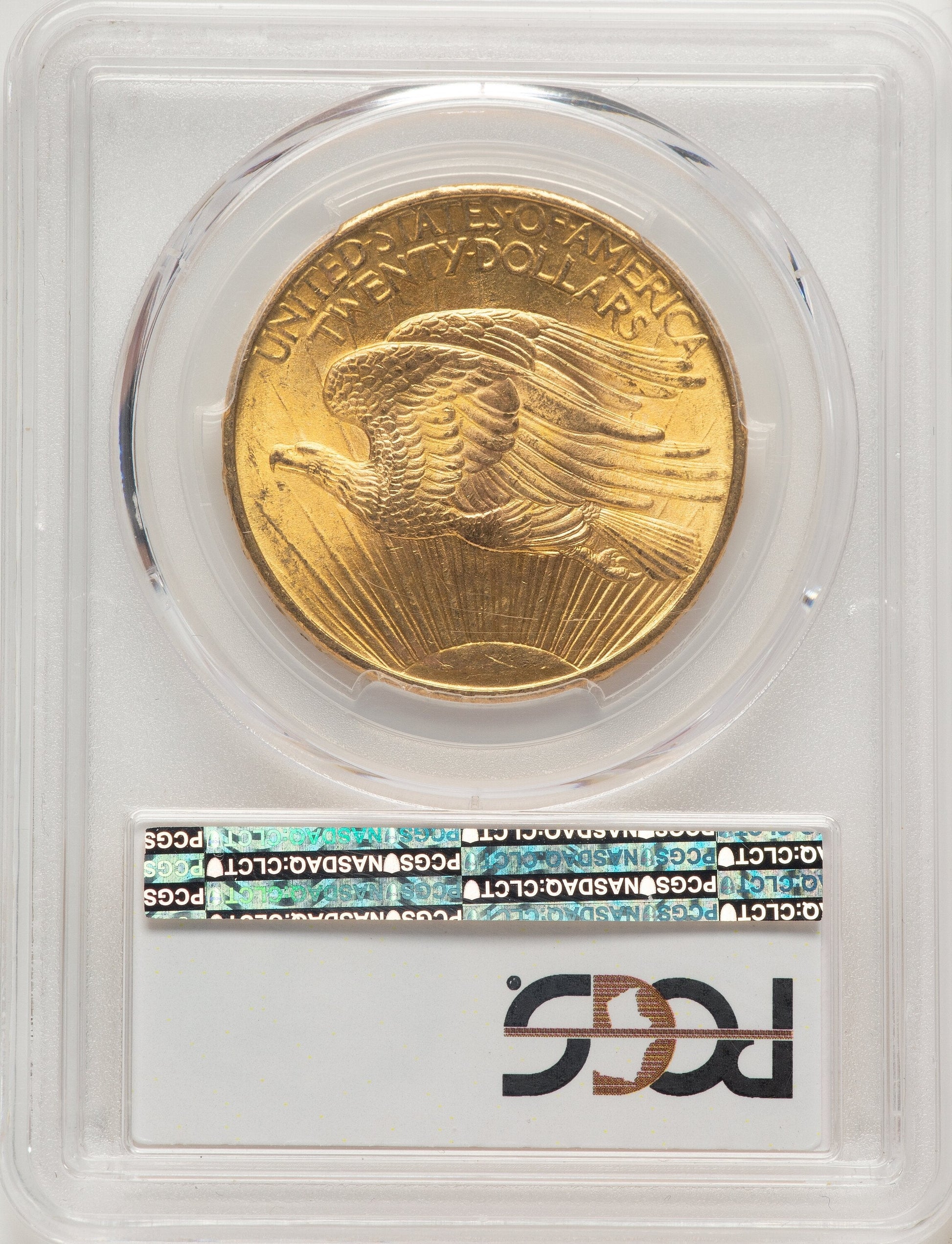 1908 $20 NO MOTTO Saint-Gaudens Double Eagle PCGS MS66