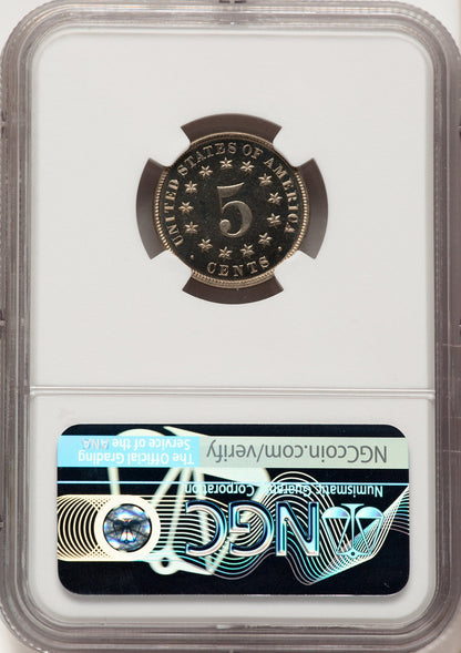 1881 5C CA Proof Shield Nickel NGC PR67