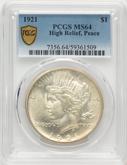 1921 Peace Peace Dollar PCGS MS64