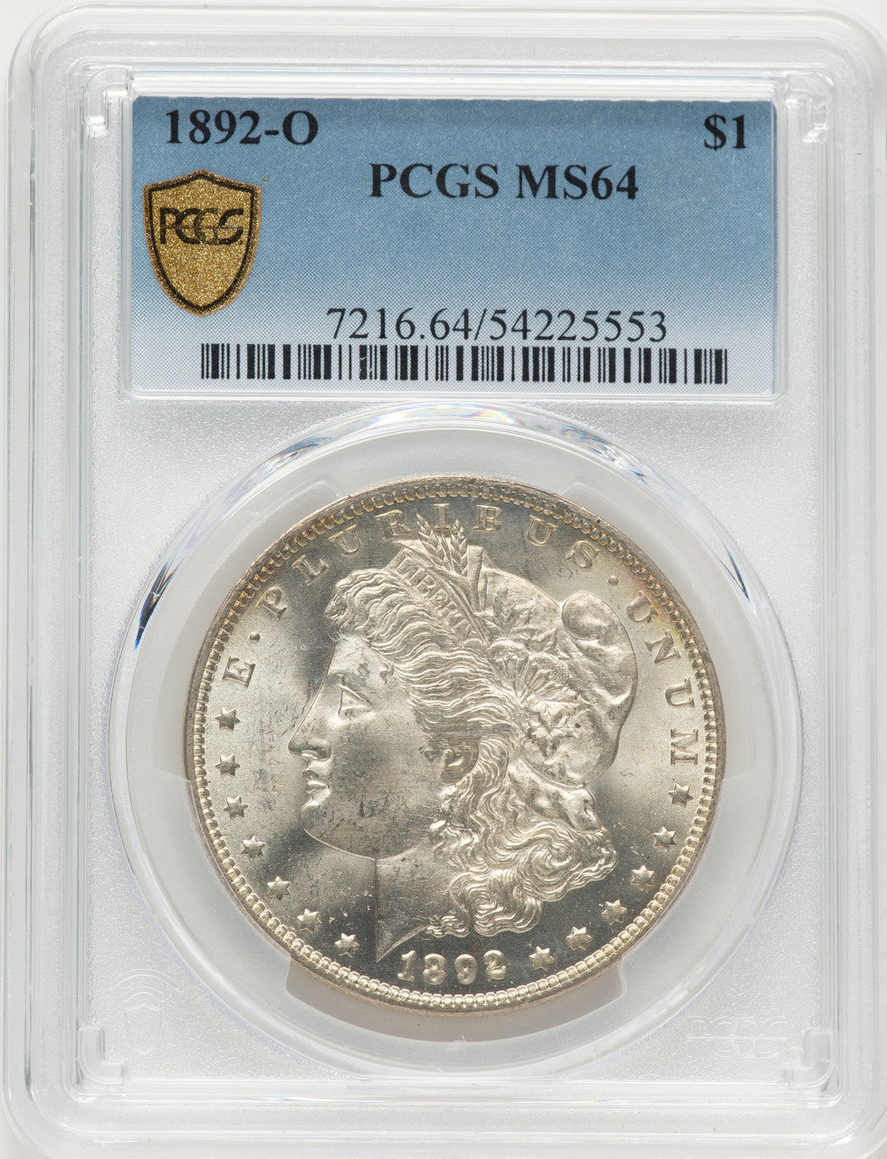 1892-O Morgan Dollar PCGS MS64