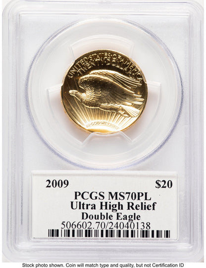 2009 G$20 Ultra High Relief PL John PCGS MS70 Mercanti (780874046)