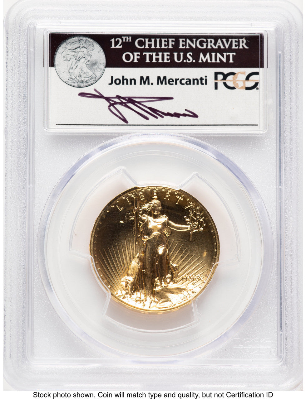 2009 G$20 Ultra High Relief PL John PCGS MS70 Mercanti