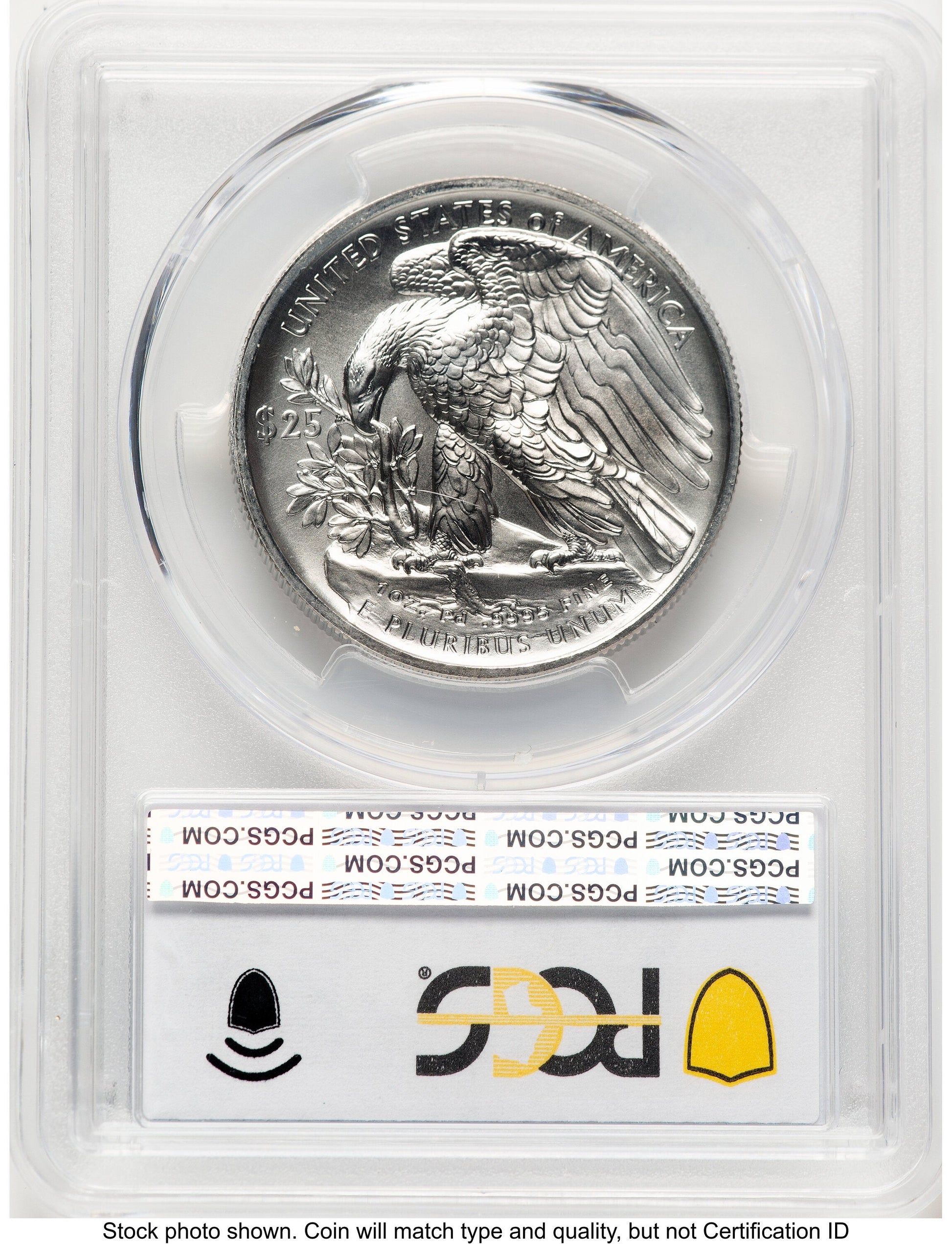 2021 Palladium Eagle 1 oz Blue Gradient PCGS MS70