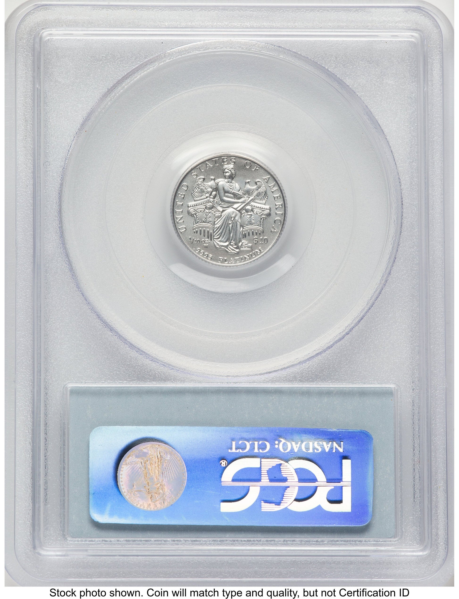 2006-W Burnished Platinum Eagle 1/10 oz Blue Label PCGS MS70