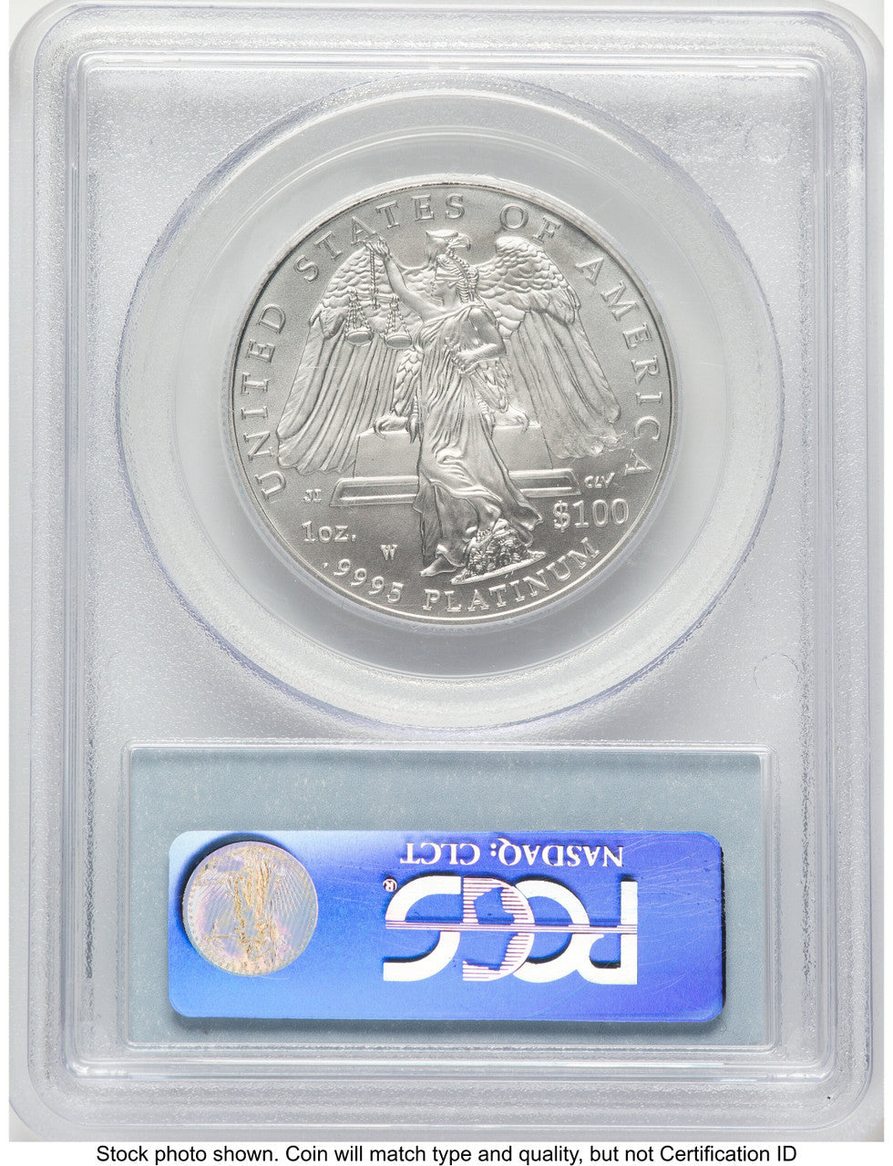 2008-W Burnished Platinum Eagle 1 oz Blue Label PCGS MS70