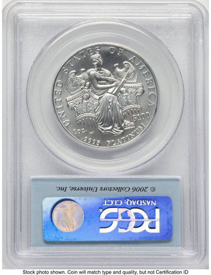 2006-W Burnished Platinum Eagle 1 oz FS Flag PCGS MS70