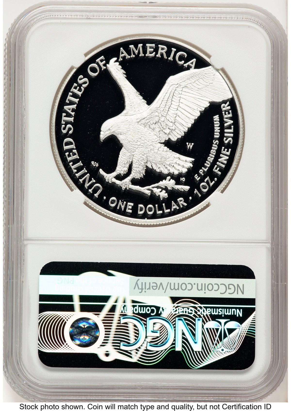 2025-W Proof Silver Eagle Privy Laser Engraved 1 oz FDI Kenneth Bressett Red Book NGC PF70