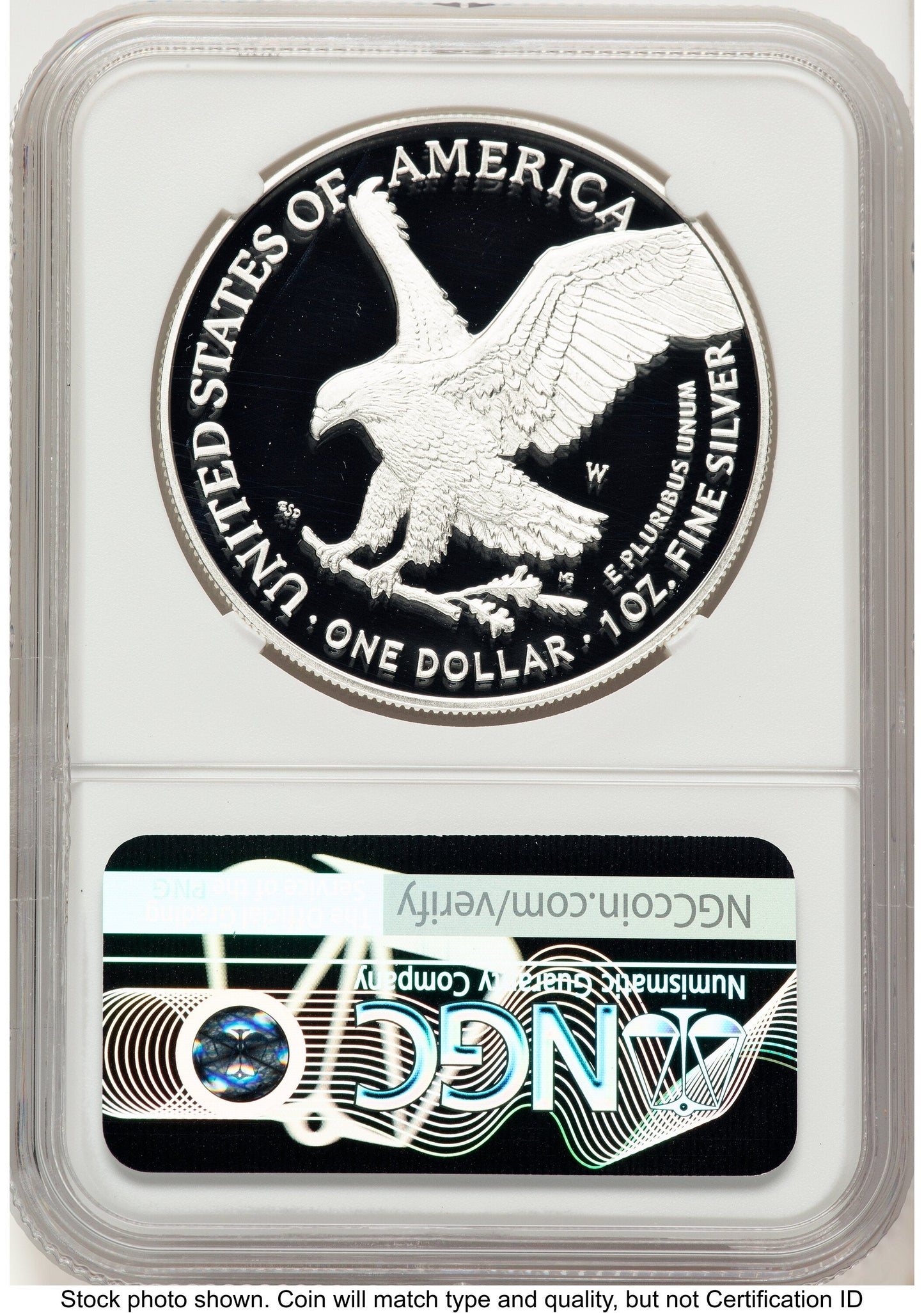 2025-W Proof Silver Eagle Privy Laser Engraved 1 oz FDI Jeff Garrett Red Book NGC PF70