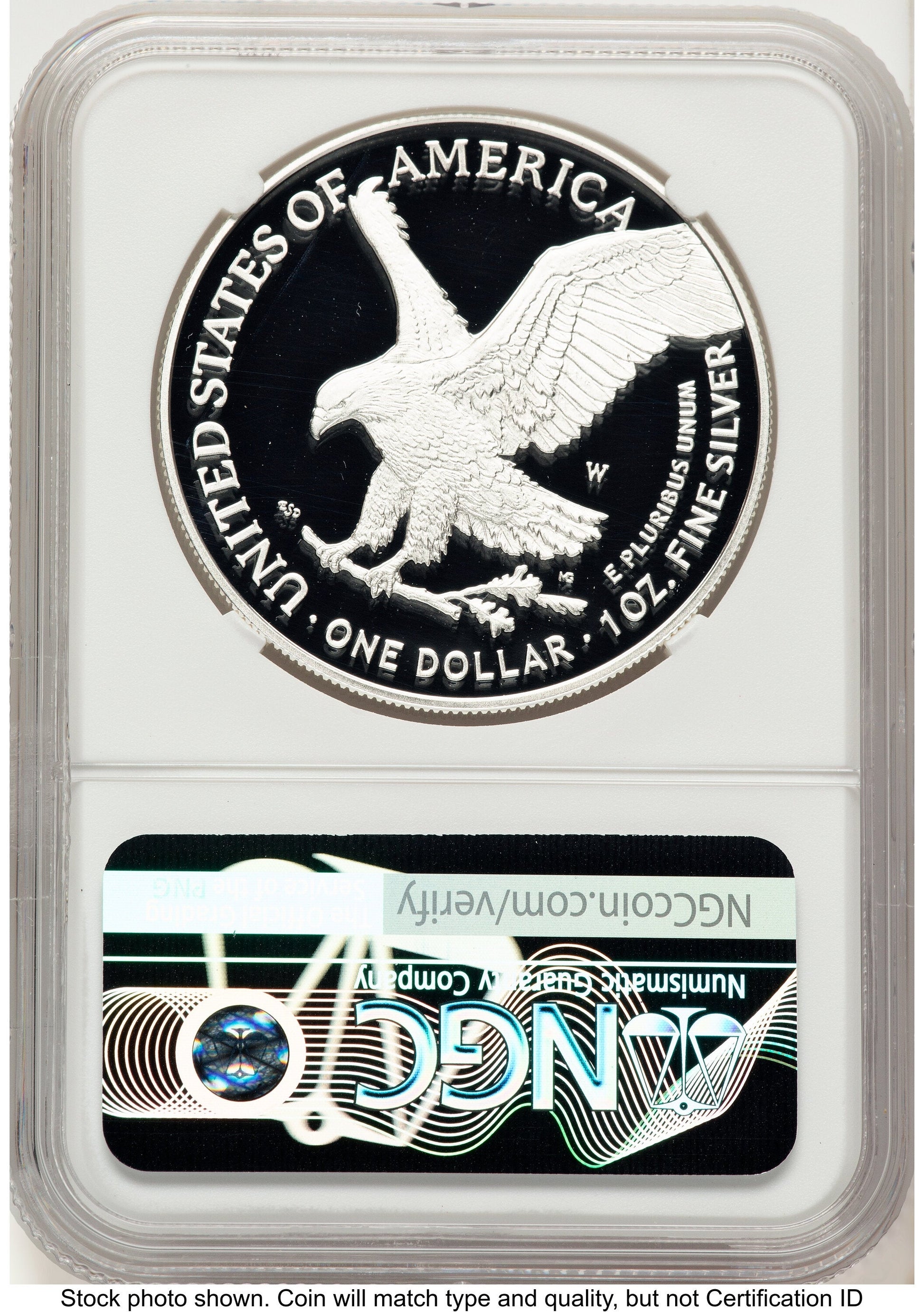 2025-W Proof Silver Eagle Privy Laser Engraved 1 oz FDI Jeff Garrett Red Book NGC PF70