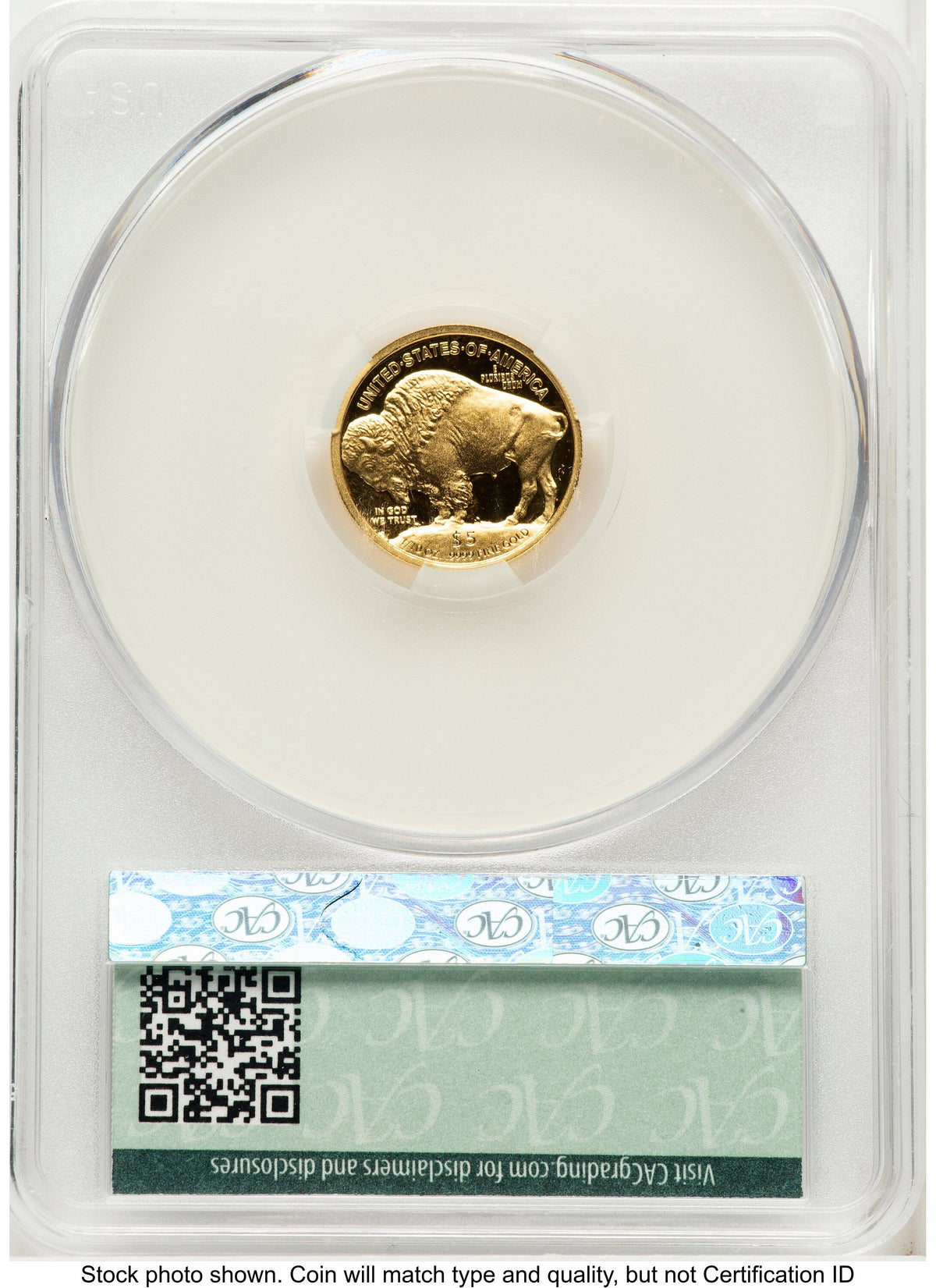 2008-W Proof Gold Buffalo 1/10 oz Ron Drzewucki CACG PR70