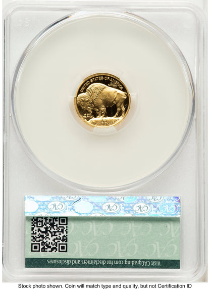 2008-W Proof Gold Buffalo 1/10 oz Ron Drzewucki CACG PR70