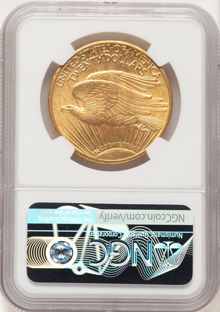 1924 $20 Saint Saint-Gaudens Double Eagle NGC MS66+