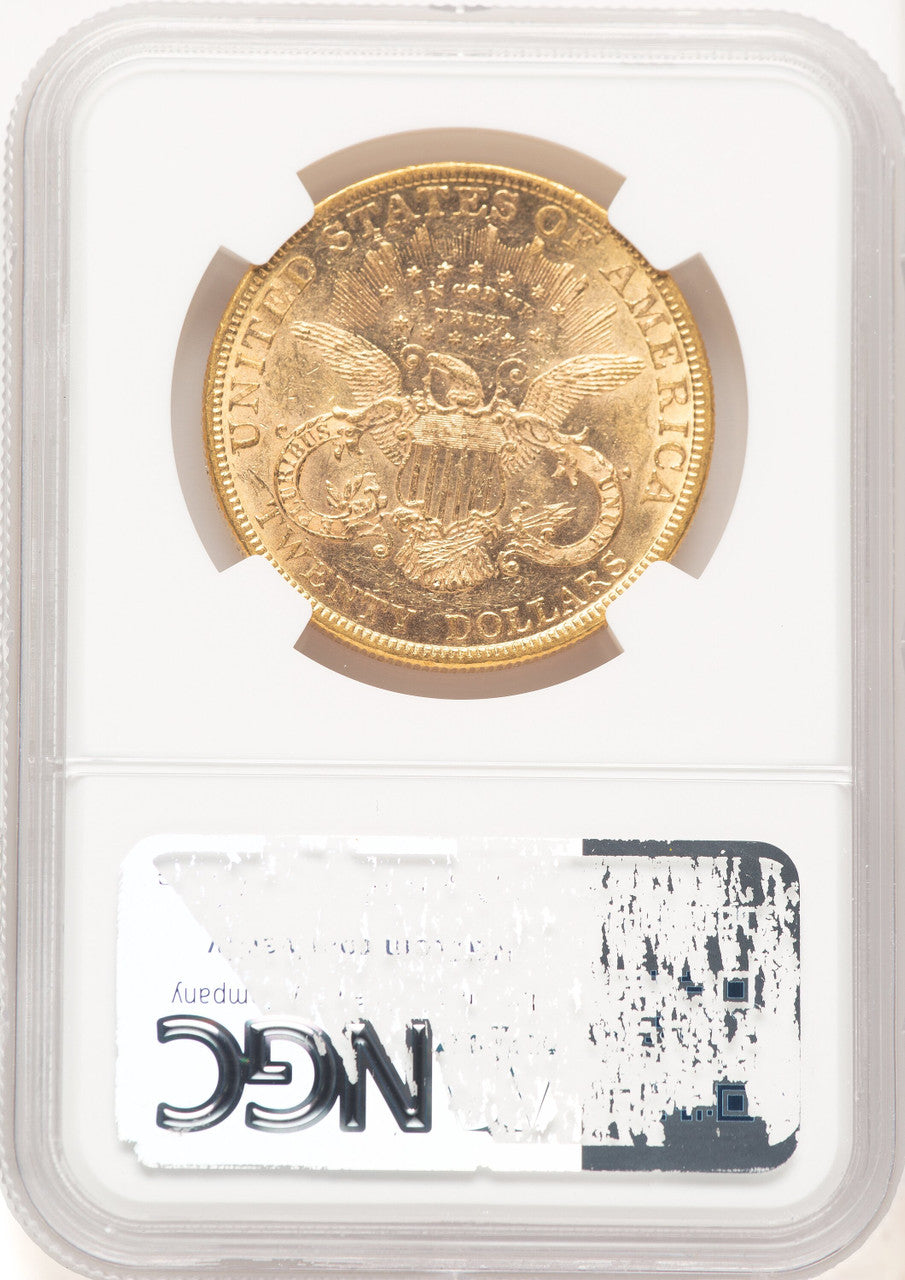 1880 $20 Liberty Double Eagle NGC MS61 (781342011)