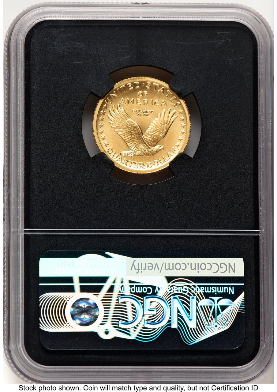 2016-W 25C Standing Liberty 100th Anniversary Gold Centennial X-Label NGCX MS10