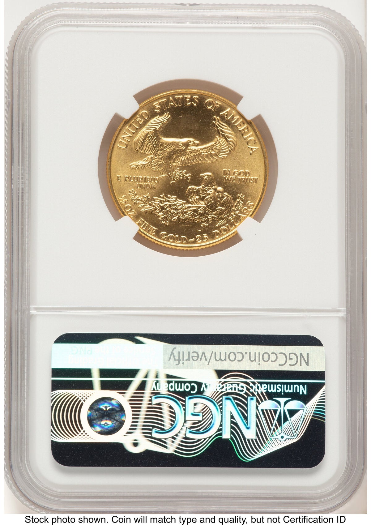 1990 Gold Eagle 1/2 oz Brown Label NGC MS70