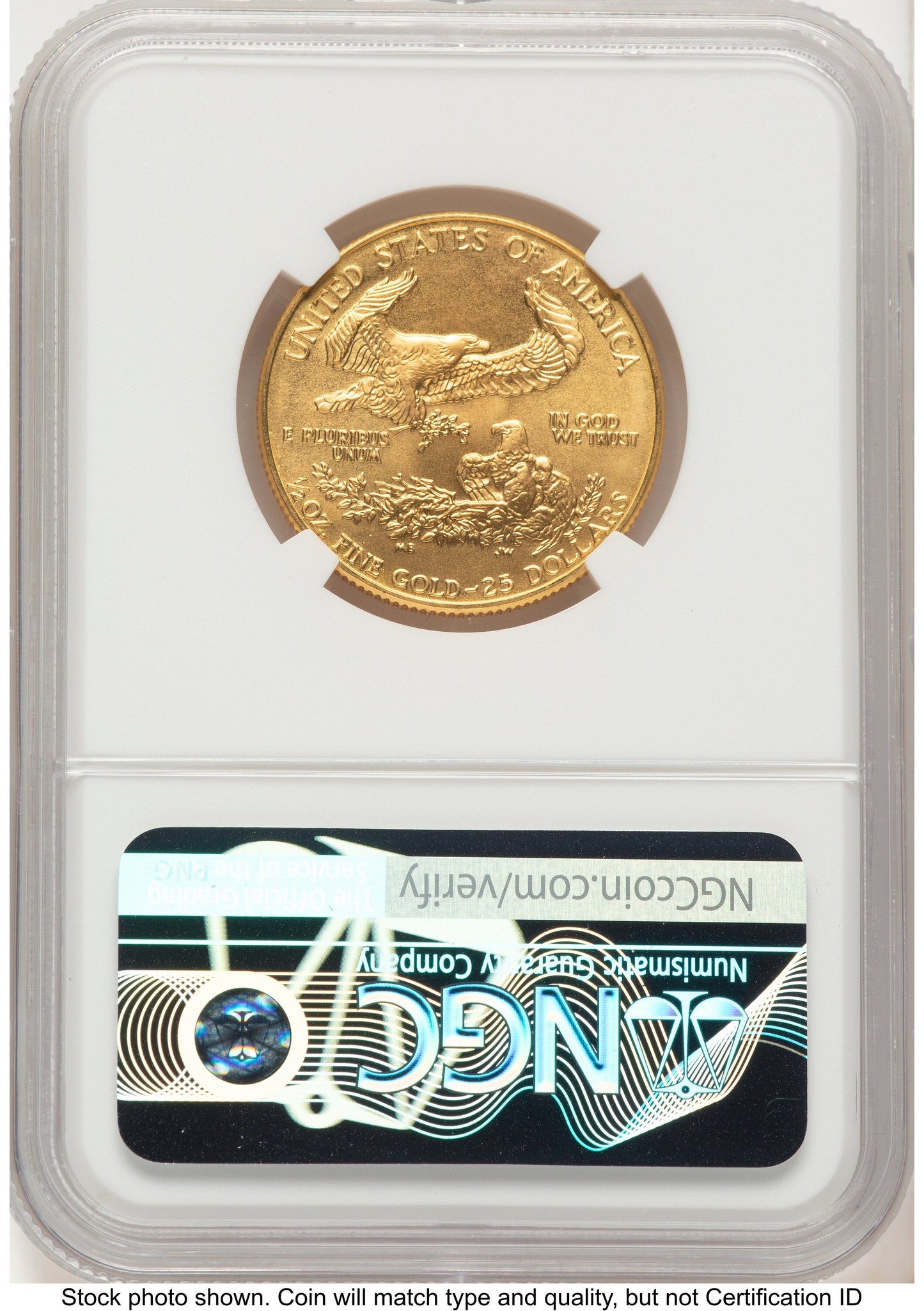 1987 Gold Eagle 1/2 oz Brown Label NGC MS70