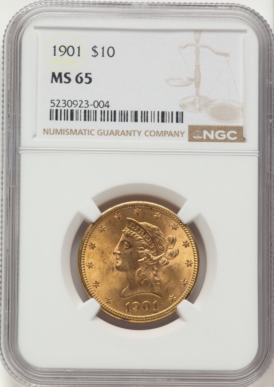 1901 $10 Liberty Eagle NGC MS65