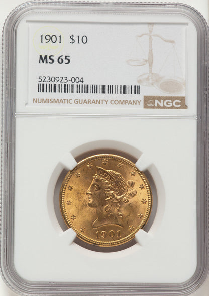 1901 $10 Liberty Eagle NGC MS65