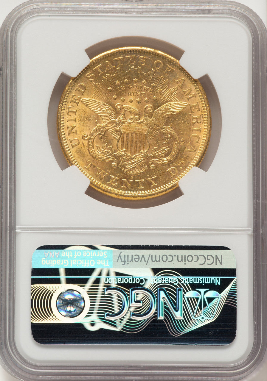 1868-S $20 Liberty Double Eagle NGC AU55