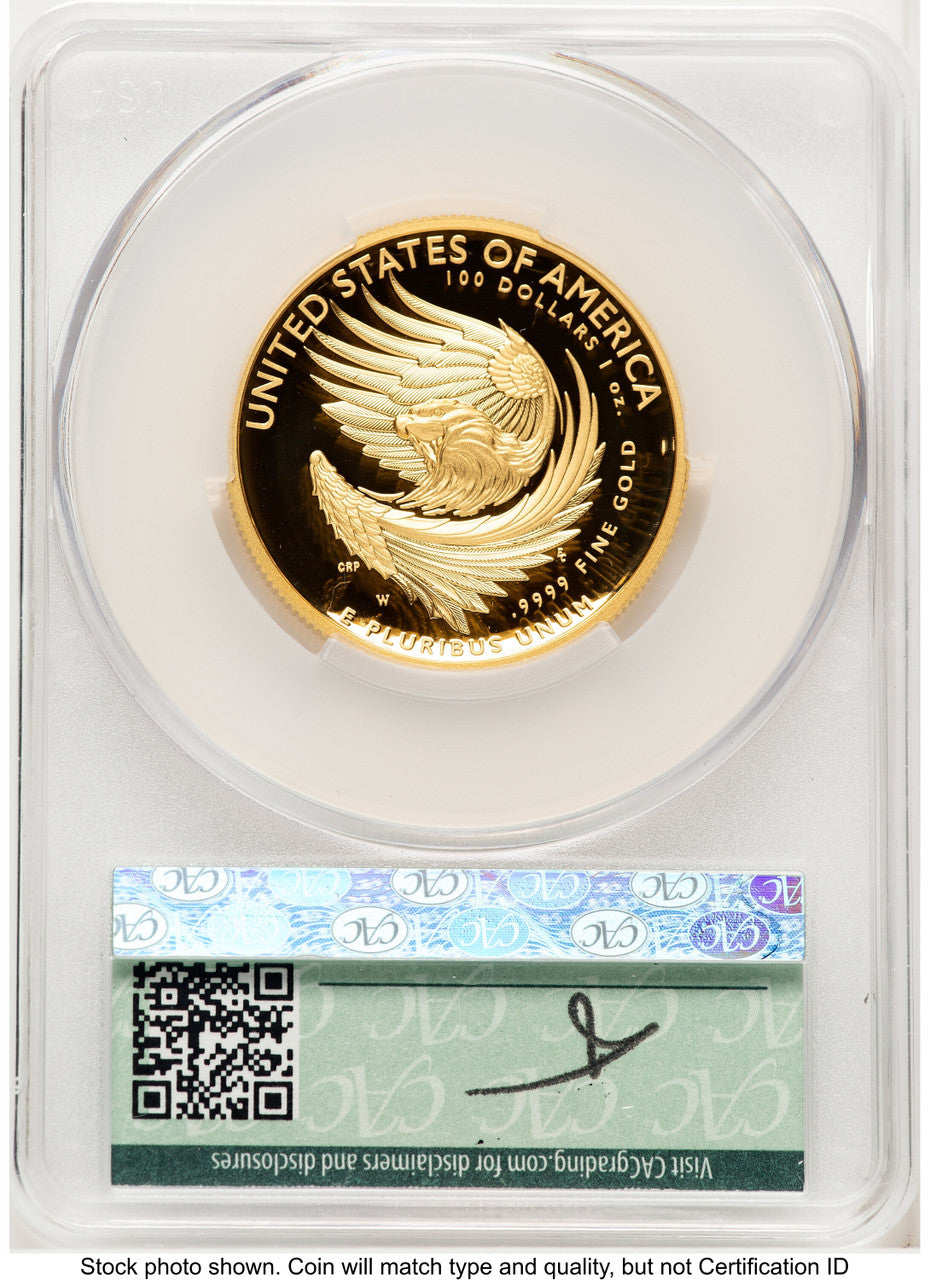 2025-W G$100 American Liberty High Relief Advanced Delivery Louis Palafoutas CACG PR70