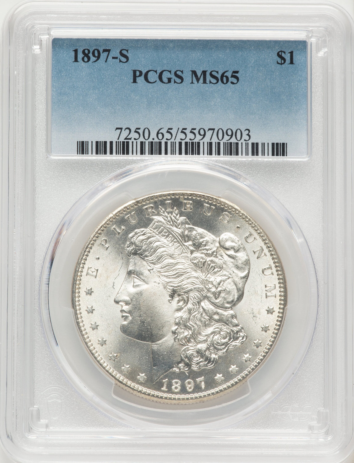 1897-S Morgan Dollar PCGS MS65