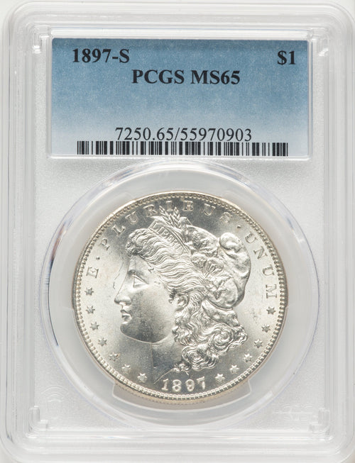 1897-S Morgan Dollar PCGS MS65